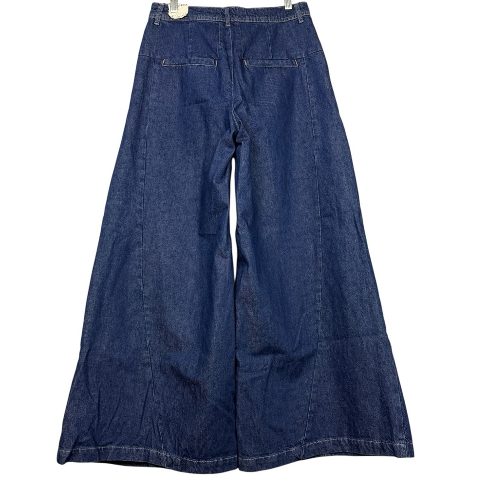 Free People Equinox Ultra Wide Leg Trouser Denim Jeans - Picture 3 of 7